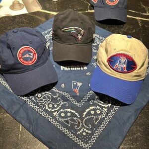 New England patriot hats lot of 3. New era